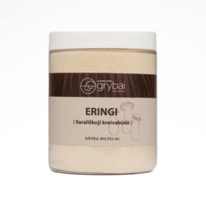 Džiovintų Eringi grybų milteliai (Lt. Karališka austrė / Lot. Pleurotus eryngii)