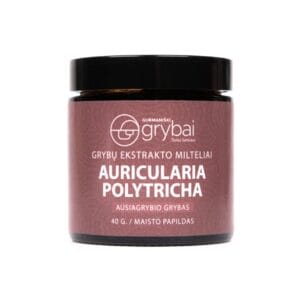 Ausiagrybio grybų ekstrakto milteliai 40 g. - Maisto papildas