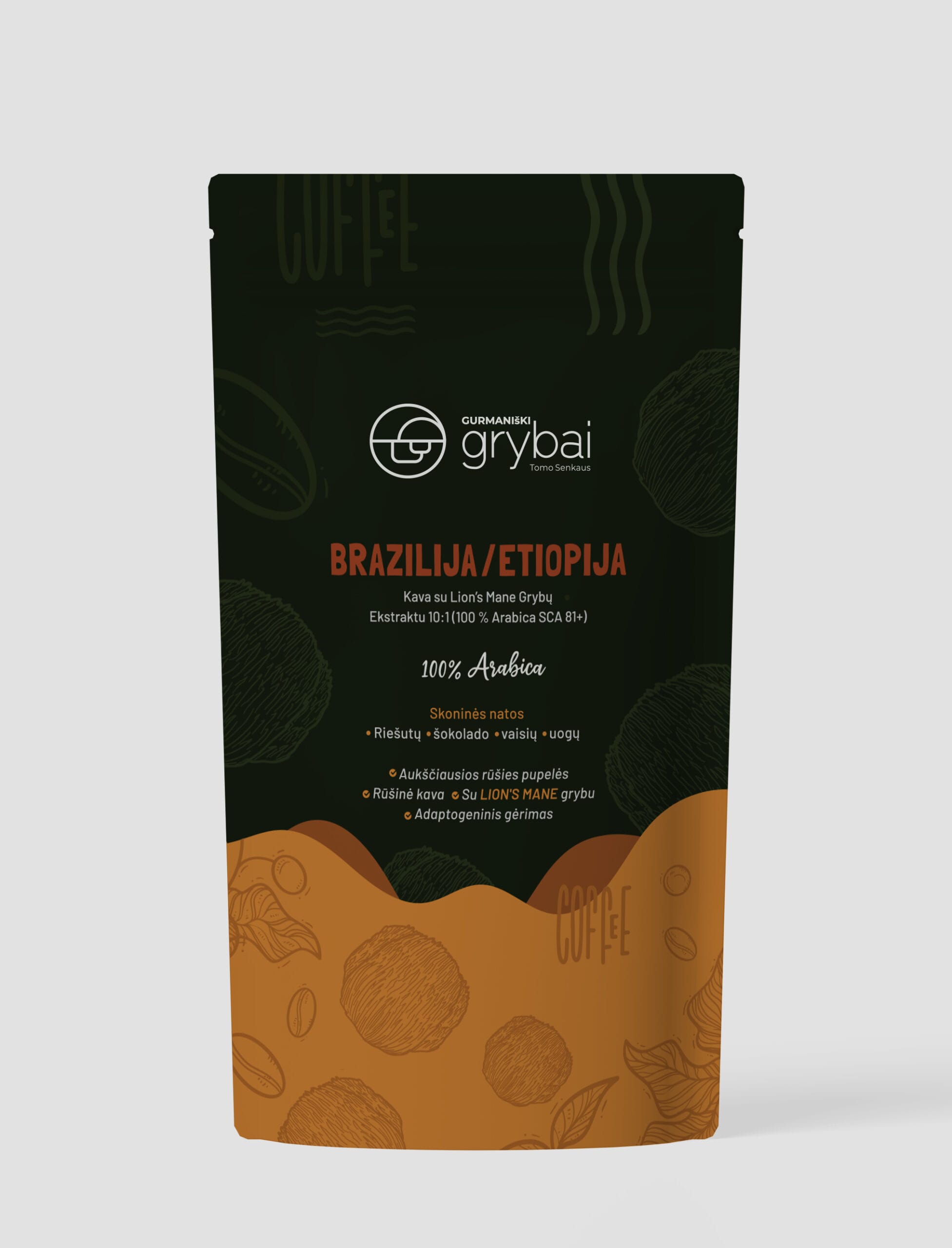 Kava su Lion's mane ekstraktu (Brazilija - Etiopija)