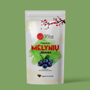 Premium mėlynių matcha